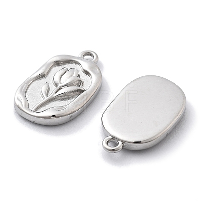 Anti-Tarnish 304 Stainless Steel Pendants STAS-R130-55P-1