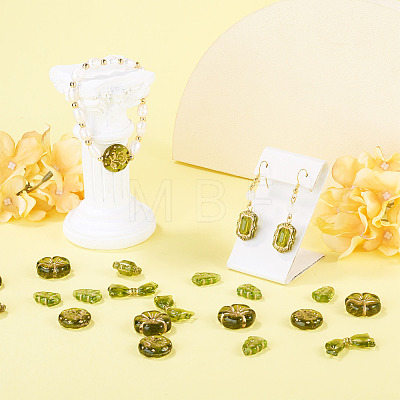 100G 110Pcs 5 Styles Transparent Acrylic Beads OACR-BT0001-08-1