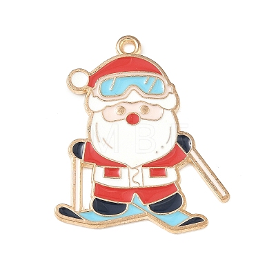 Christmas Alloy Enamel Pendants ENAM-B035-02J-11KCG-1