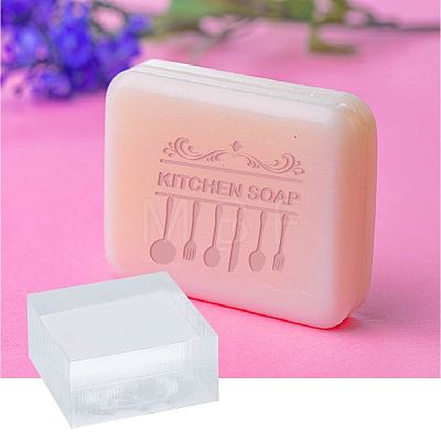 Clear Acrylic Soap Stamps DIY-WH0441-006-1