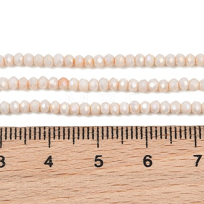 Electroplate Rondelle Glass Beads Strands GL-T021-2x2.5mm-17-18-1