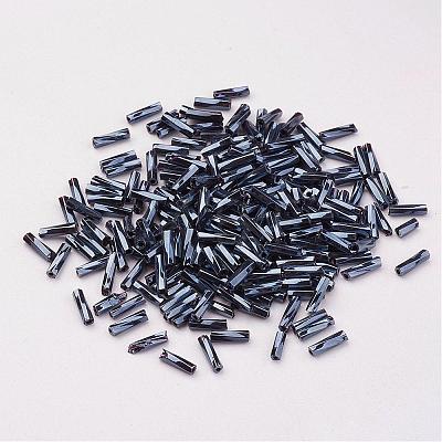 Glass Twisted Bugle Beads SEED-E002-6mm-829#-1