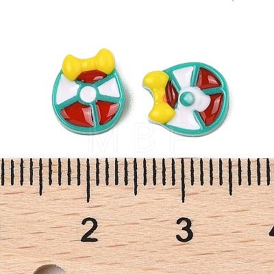 Christmas Theme Luminous Resin Cabochons RESI-U003-02H-1