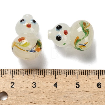 Handmade Lampwork Beads Strands LAMP-A005-04F-1