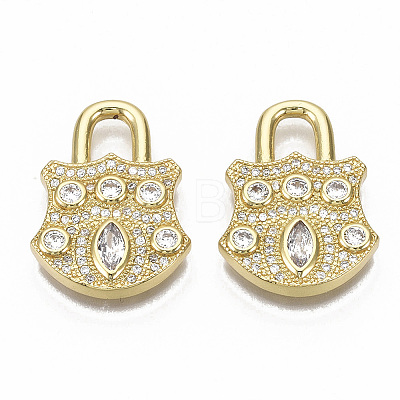 Brass Micro Pave Cubic Zirconia Pendants ZIRC-R110-012-NF-1