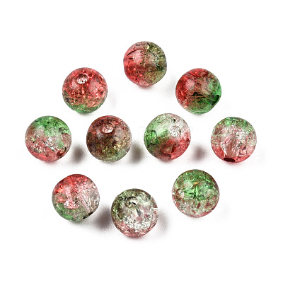 Transparent Crackle Acrylic Beads CACR-N002-13A-1