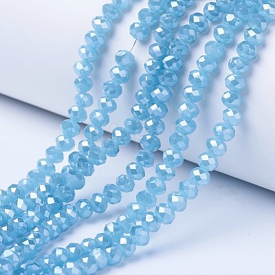 Electroplate Glass Beads Strands EGLA-A044-J3mm-A04-1