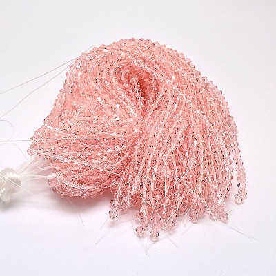 Imitate Austrian Crystal Bicone Glass Beads Strands LS-GLAA-F029-4x4mm-15-1