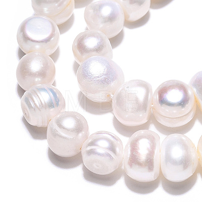 Natural Cultured Freshwater Pearl Beads Strands X-PEAR-N013-08G-01-1