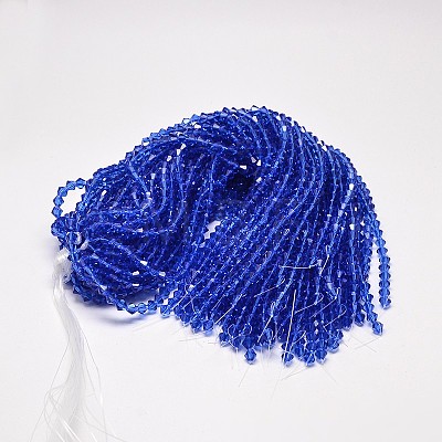 Transparent Glass Beads Strands EGLA-A039-T6mm-D08-1