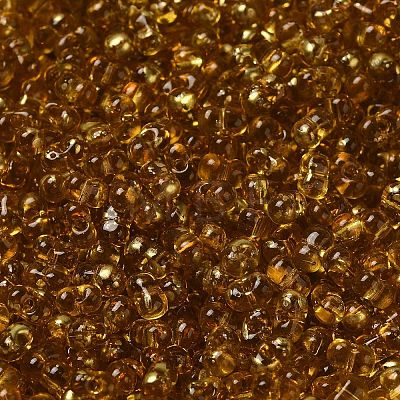 Spray Painted Glass Seed Beads SEED-F005-03A-04-1