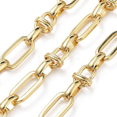 Rack Plating Brass Oval Link Chains CHC-G023-08G-1