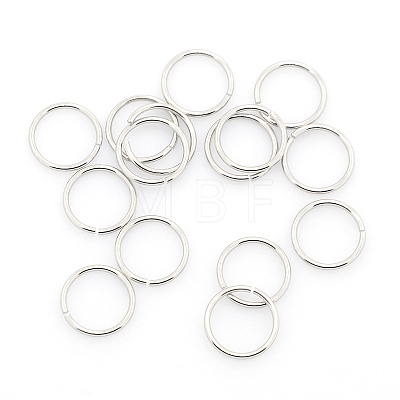 Tarnish Resistant 304 Stainless Steel Open Jump Rings STAS-J013-12xx1.2mm-01-1