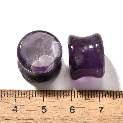 Natural Amethyst Ear Plugs Gauges G-I359-12A-1