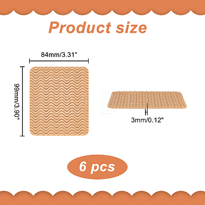 Rubber Self-adhesive Anti-Slip Shoe Bottom Pads FIND-WH0128-36B-1