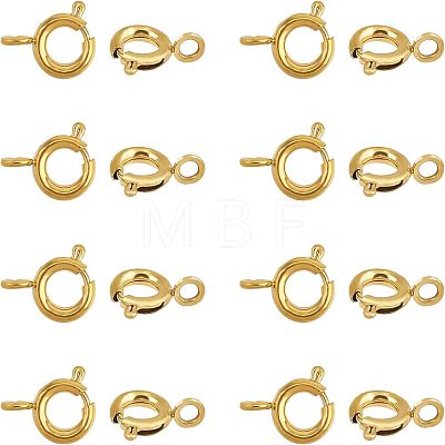 Unicraftale PVD Vacuum Plating 304 Stainless Steel Spring Ring Clasps STAS-UN0006-31G-1