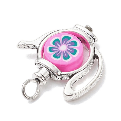 Handmade Polymer Clay Pendants PALLOY-JF04359-1