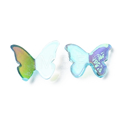 Transparent Resin Cabochons RESI-E039-30-1