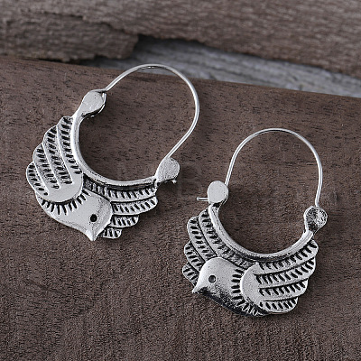 Bird Zinc Alloy Hoop Earrings FS-WG5FA0D-01-1
