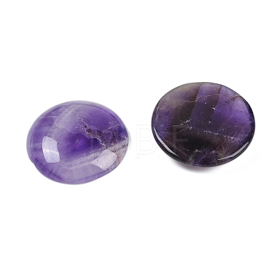 Natural Amethyst Cabochons G-H1596-FR-25mm-11-1