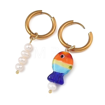 202 Stainless Steel Hoop Earrings EJEW-JE07422-1