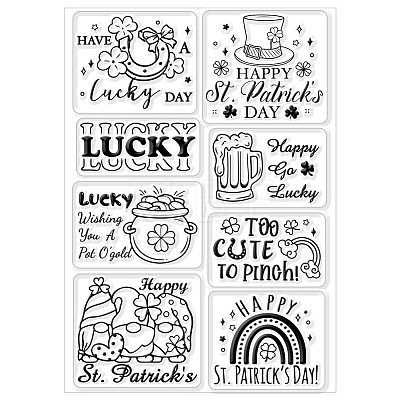 Custom PVC Plastic Clear Stamps DIY-WH0618-0026-1