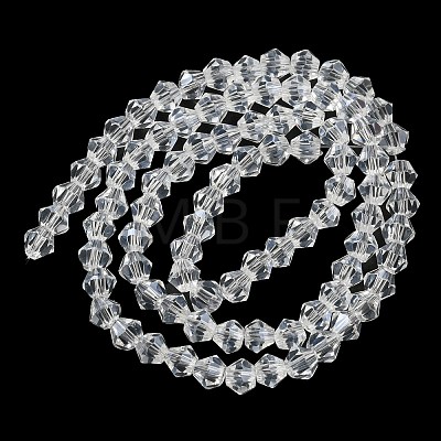 Transparent Electroplate Glass Beads Strands EGLA-A039-T4mm-A13-1