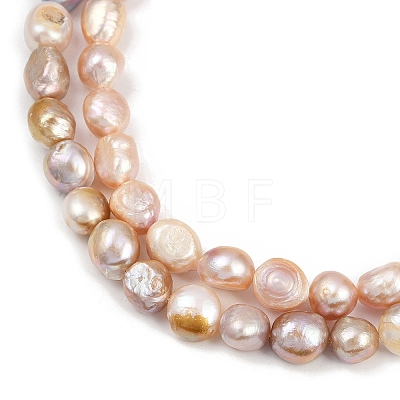 Natural Cultured Freshwater Pearl Beads Strands PEAR-P064-20K-01B-1