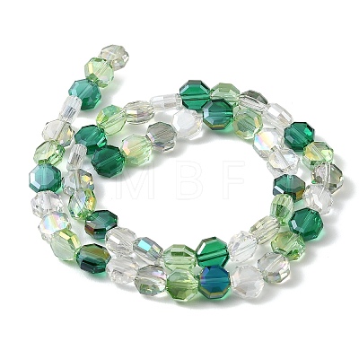 Electroplated Glass Beads Strands EGLA-A048-01A-02-1