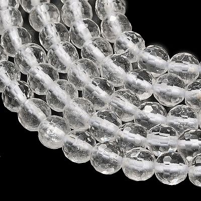 Natural Quartz Crystal Beads Strands G-C280-B14-6mm-1