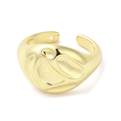 Rack Plating Brass Finger Ring RJEW-C072-10G-1