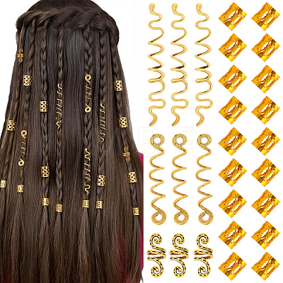 39Pcs Zinc Alloy Dreadlocks Beads FIND-PA0001-83-1