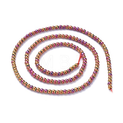 Electroplate Glass Beads Strands EGLA-K014-A-FP09-1