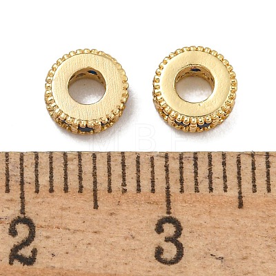 Rack Plating Brass Micro Pave Cubic Zirconia Beads KK-U030-30G-03-1