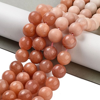 Natural Pink Aventurine Beads Strands G-B095-A02-01-1