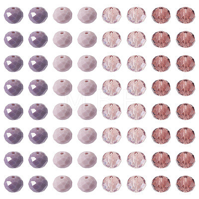 200Pcs 4 Colors Electroplate Glass Beads Strands EGLA-TA0030-09B-1