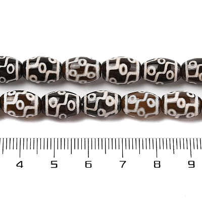 Tibetan Style dZi Agate Beads Strands G-N344-02E-1