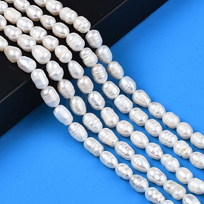 Natural Cultured Freshwater Pearl Beads Strands X-PEAR-N012-07A-1