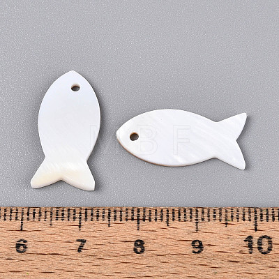 Natural Freshwater Shell Pendants BSHE-T014-29-1