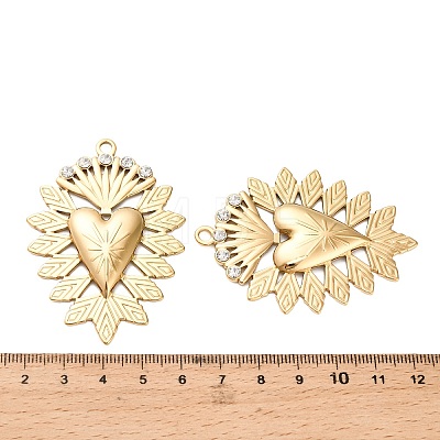 304 Stainless Steel Big Pendants STAS-C152-26G-1
