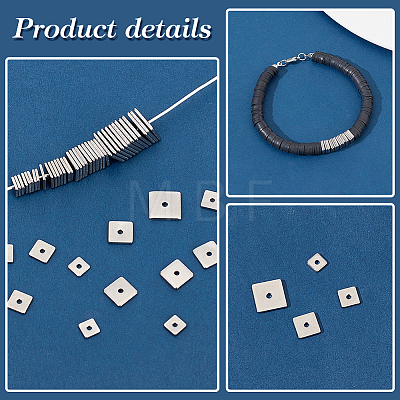   400Pcs 4 Styles 304 Stainless Steel Spacer Beads STAS-PH0019-77-1