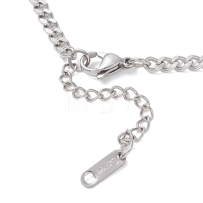3.5MM 304 Stainless Steel Curb Chain Necklace Making AJEW-JB01465-02-1