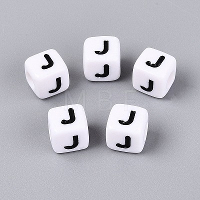 Opaque Acrylic Beads SACR-N020-04A-J-1