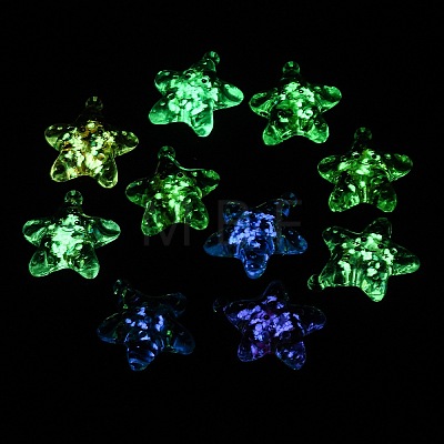 Luminous Transparent Acrylic Pendants TACR-P010-01-1