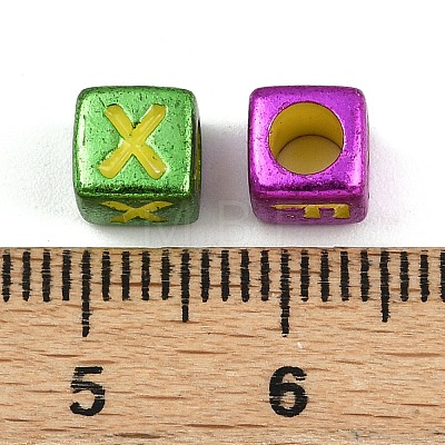Opaque Acrylic Beads OACR-H052-02D-1