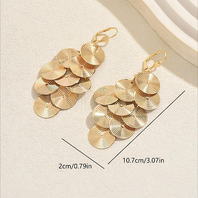 Brass Tassel Hoop Earrings OF5161-1-1