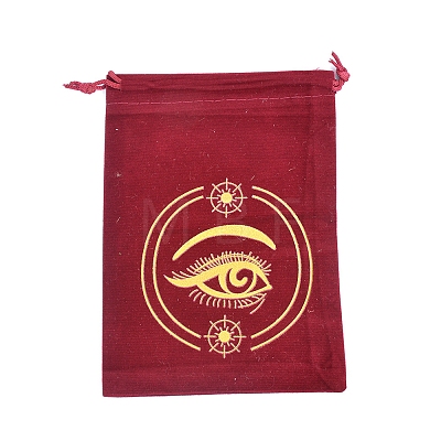 Velvet Eye Printed Packing Tarot Pouches PW-WG17539-06-1