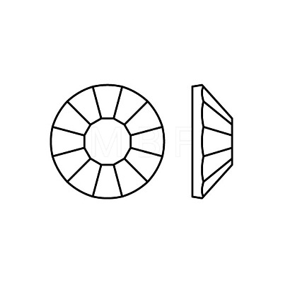 Preciosa® Crystal Hotfix Flatback Stones Y-PRC-HSS16-50020-200-1