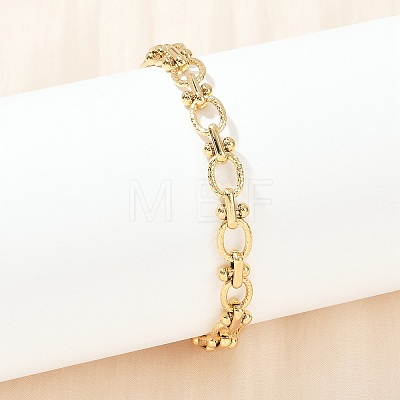 304 Stainless Steel Link Chain Bracelets for Women BJEW-Z143-22G-02-1