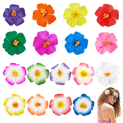 17Pcs 17 Colors Flower EVA Alligator Hair Accessories PHAR-PH0001-23-1